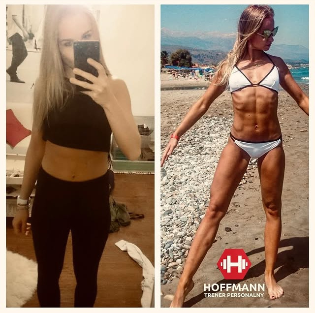 Przemiana sylwetki klientki luqefit