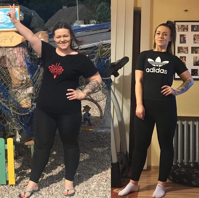 Przemiana sylwetki przed i po - luqefit