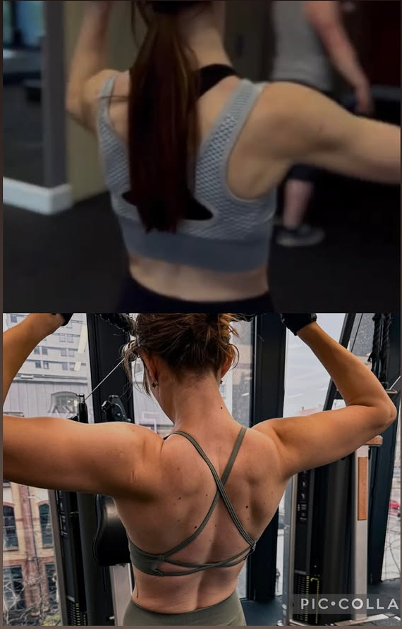 Zmiana sylwetki klientki trenera personalnego