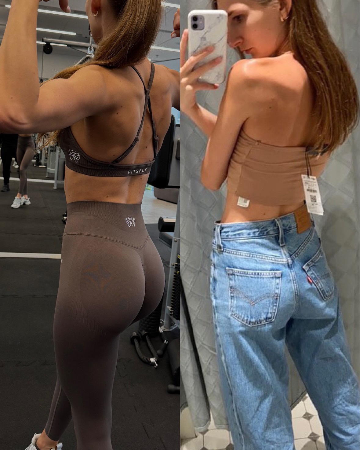 Zmiana sylwetki klientki trenera personalnego